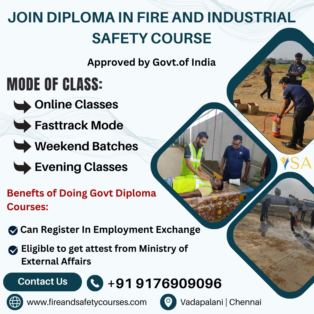 Fire and Industrial Safety Course in Chennai 30 Off Fees Avail